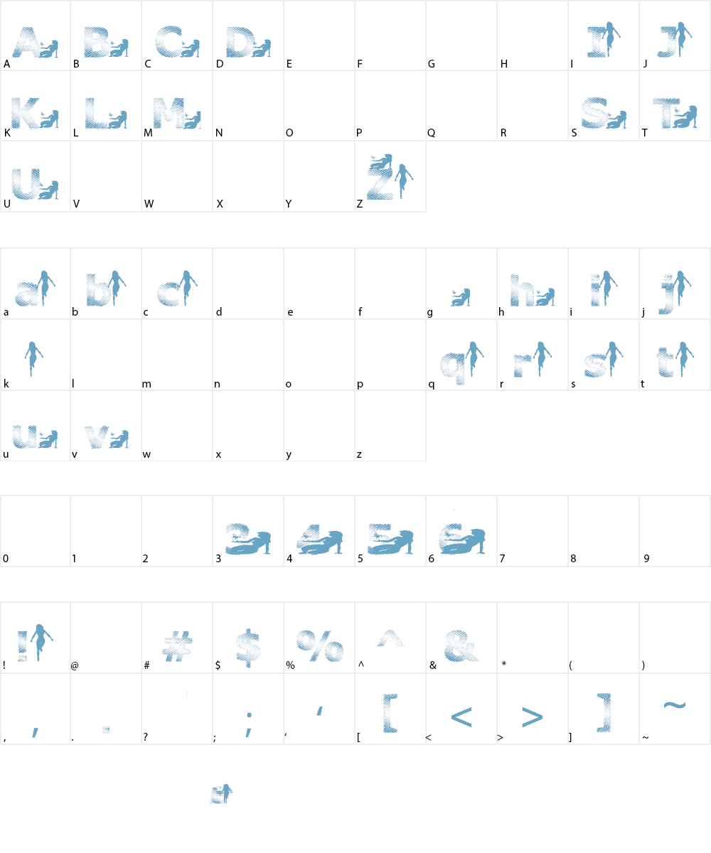 Vanished From Home Font Character